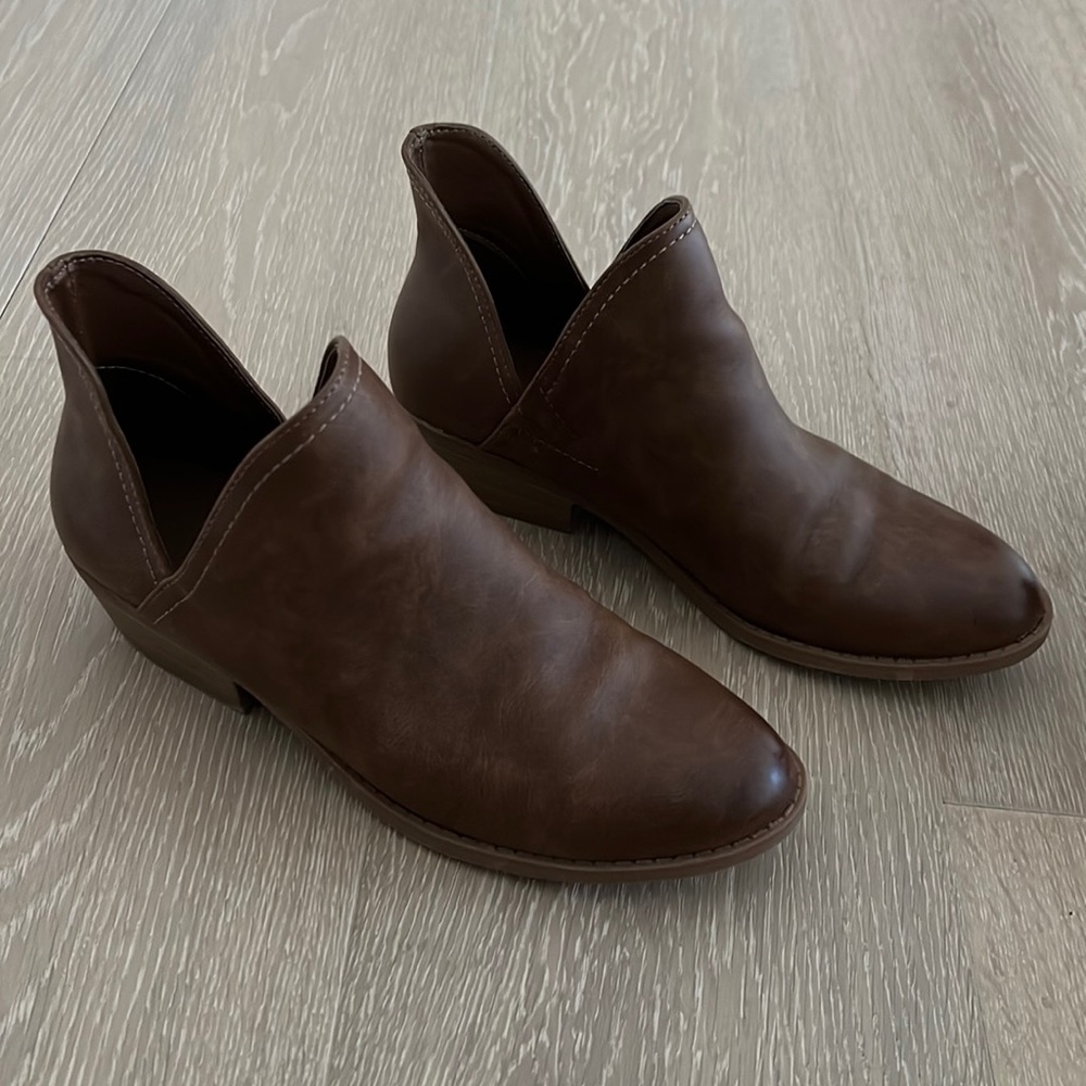 Cute brown ankle booties